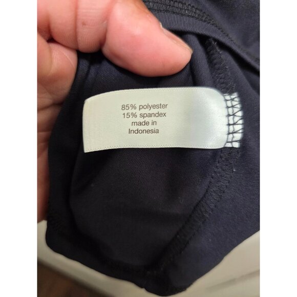 Livi BY Lane Bryan V-Neck Active Long Sleeve Top Colorblock Cuffs Black/Purple/B - Picture 7 of 7